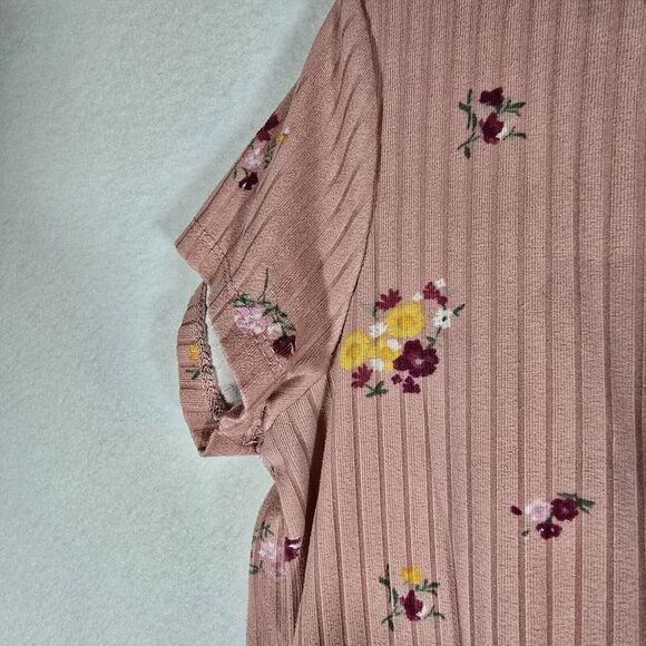 BTween Girls Shirt Pink, floral, Size 10 3/4 Sleeve medium - Picture 5 of 11